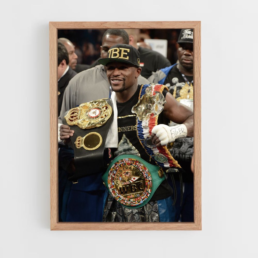 Poster Floyd Mayweather Gürtel