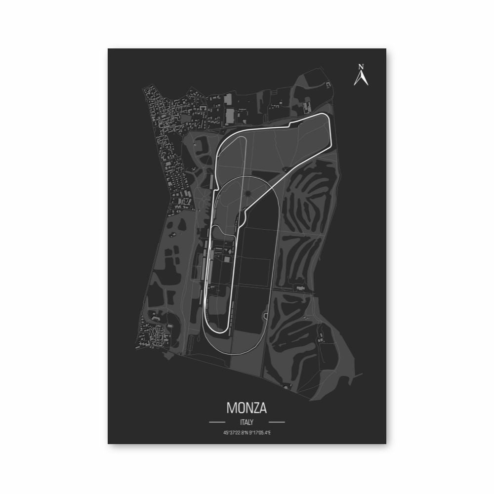 Poster Monza-Rennstrecke