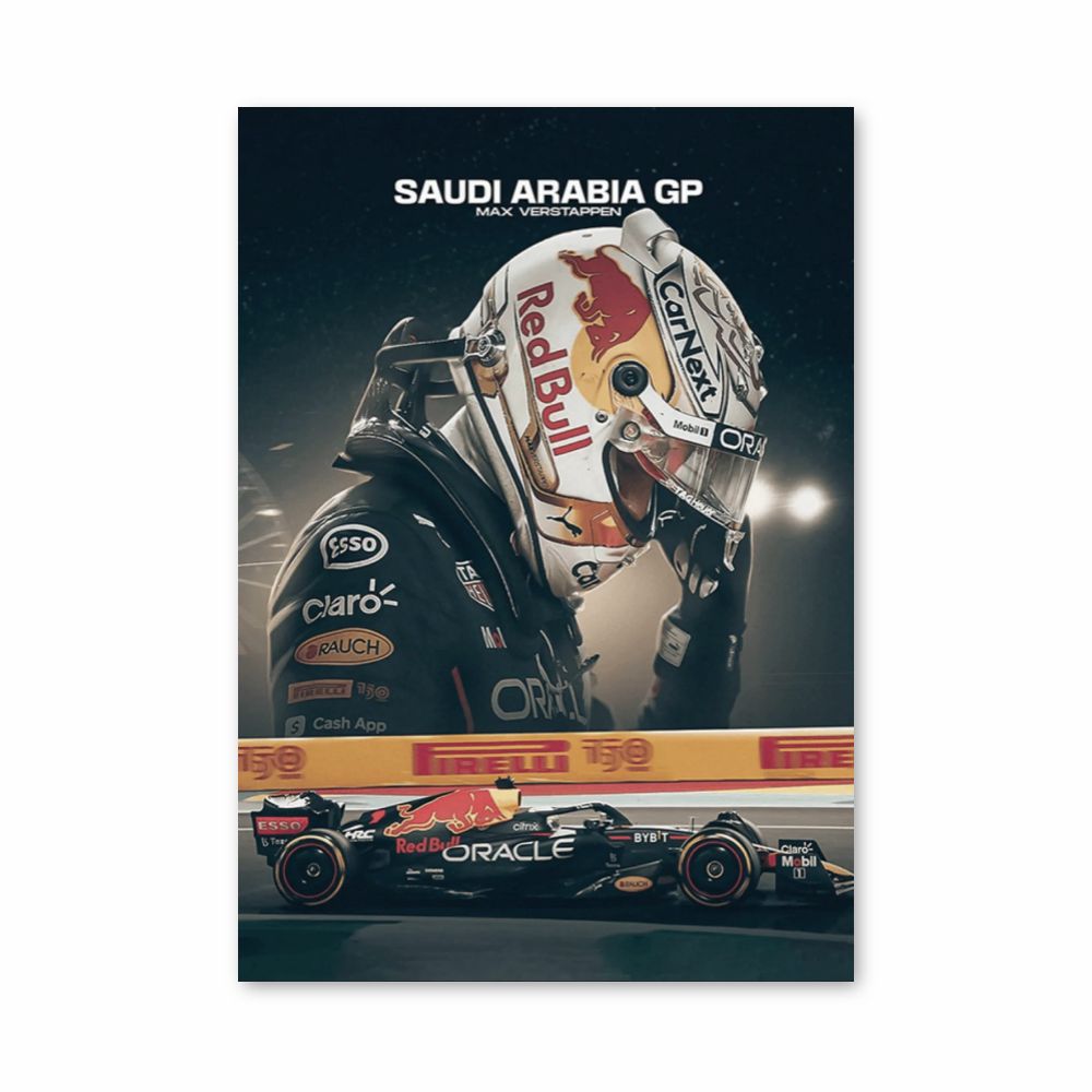 Poster Verstappen GP Arab