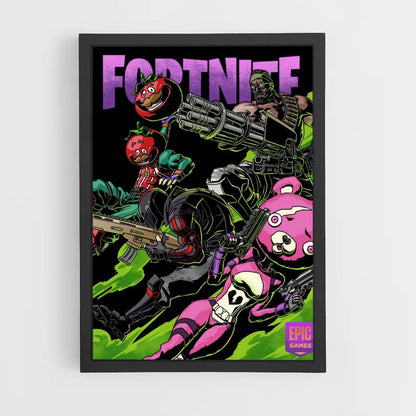 Dunkles Fortnite-Poster