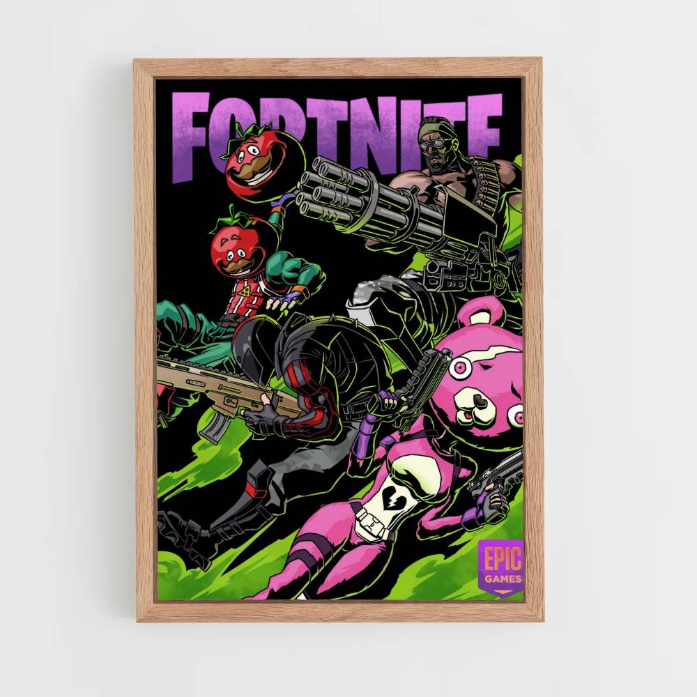 Dunkles Fortnite-Poster