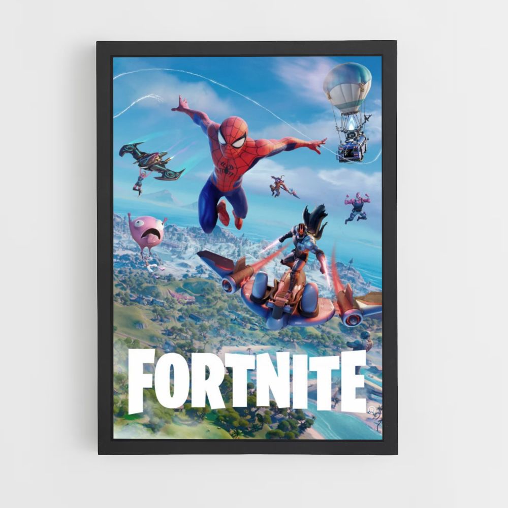 Spiderman Fortnite-Poster