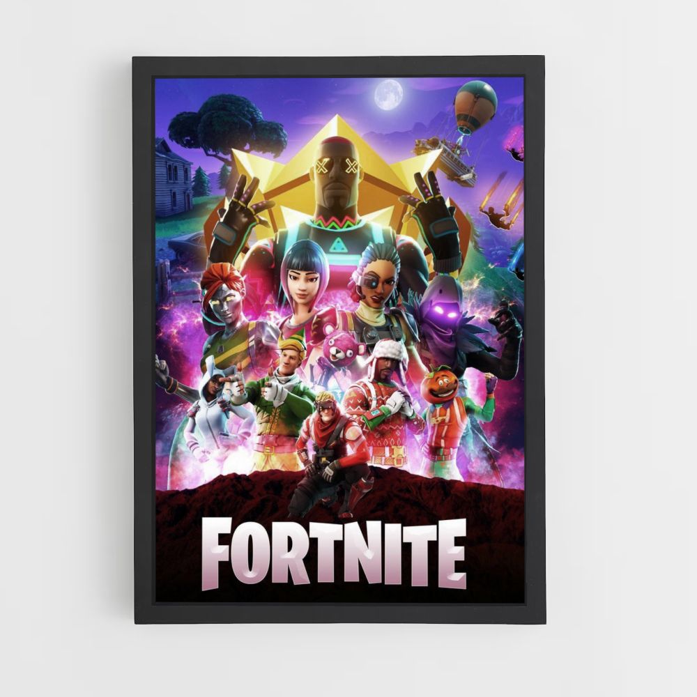 Fortnite Neon-Poster