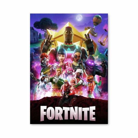 Fortnite Neon-Poster