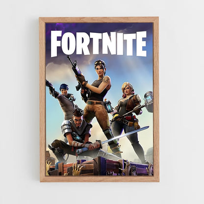 fortnite-5 cadre Bois clair