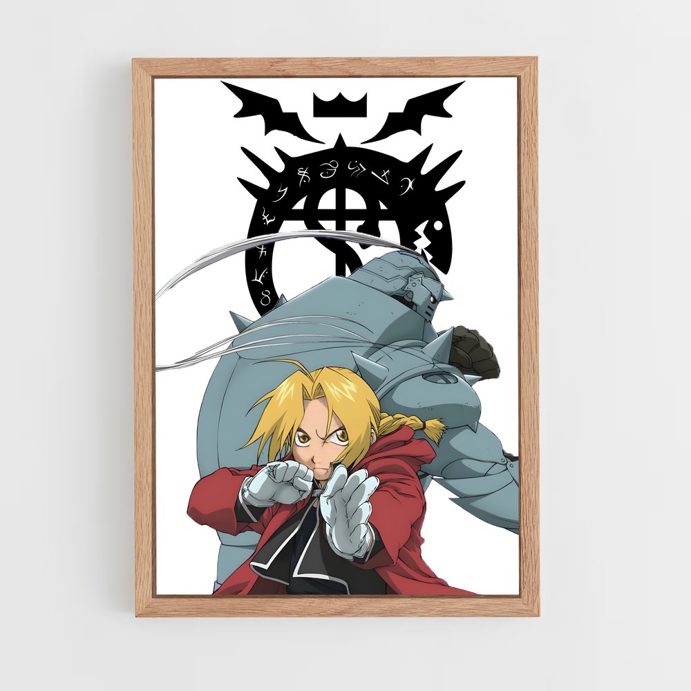 full-metal-alchemist-1 cadre Bois clair