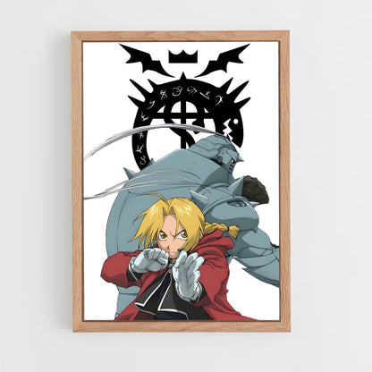 full-metal-alchemist-1 cadre Bois clair