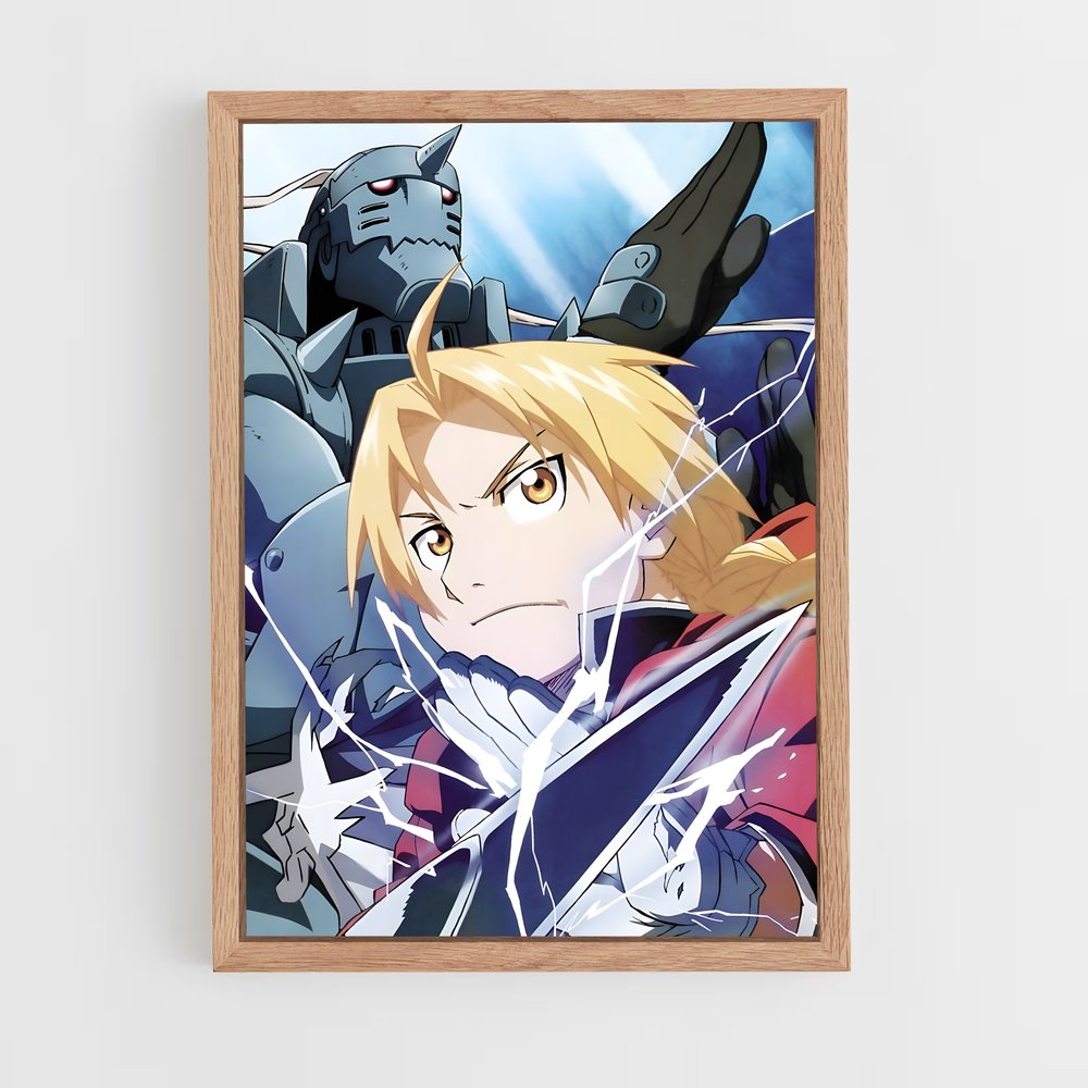 full-metal-alchemist-13 cadre Bois clair