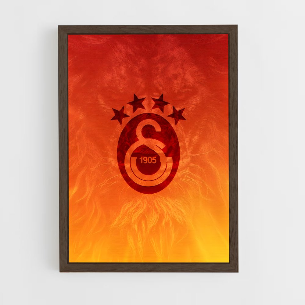 galatasaray-9 cadre Bois foncé