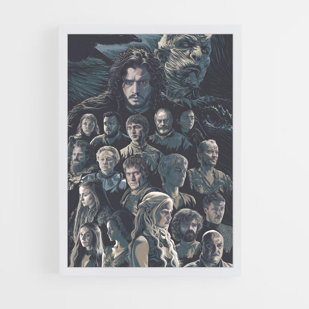 game-of-thrones-12 cadre Blanc