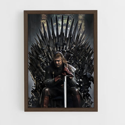 game-of-thrones-8 cadre Bois foncé