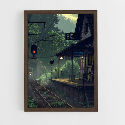 ghibli-1 cadre Bois foncé