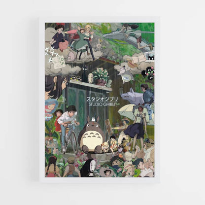 Totoro Collage Poster