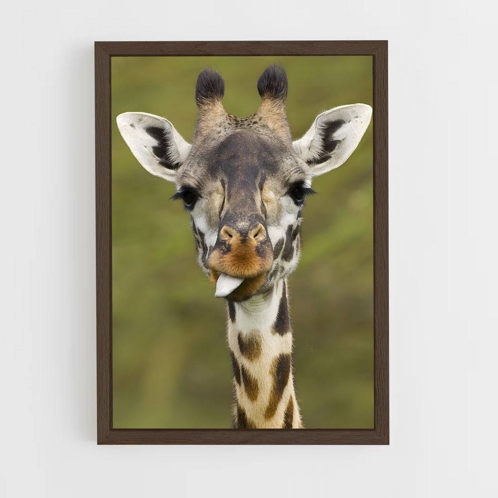 giraffe-7 cadre Bois foncé
