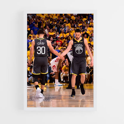golden-state-warrior-3 cadre Blanc