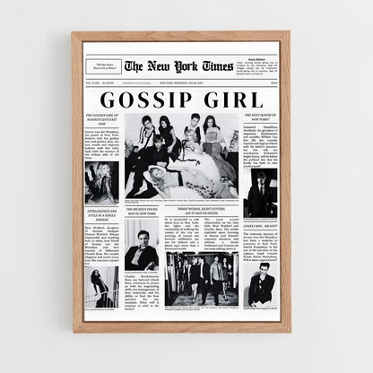 gossip-girl-9 cadre Bois clair
