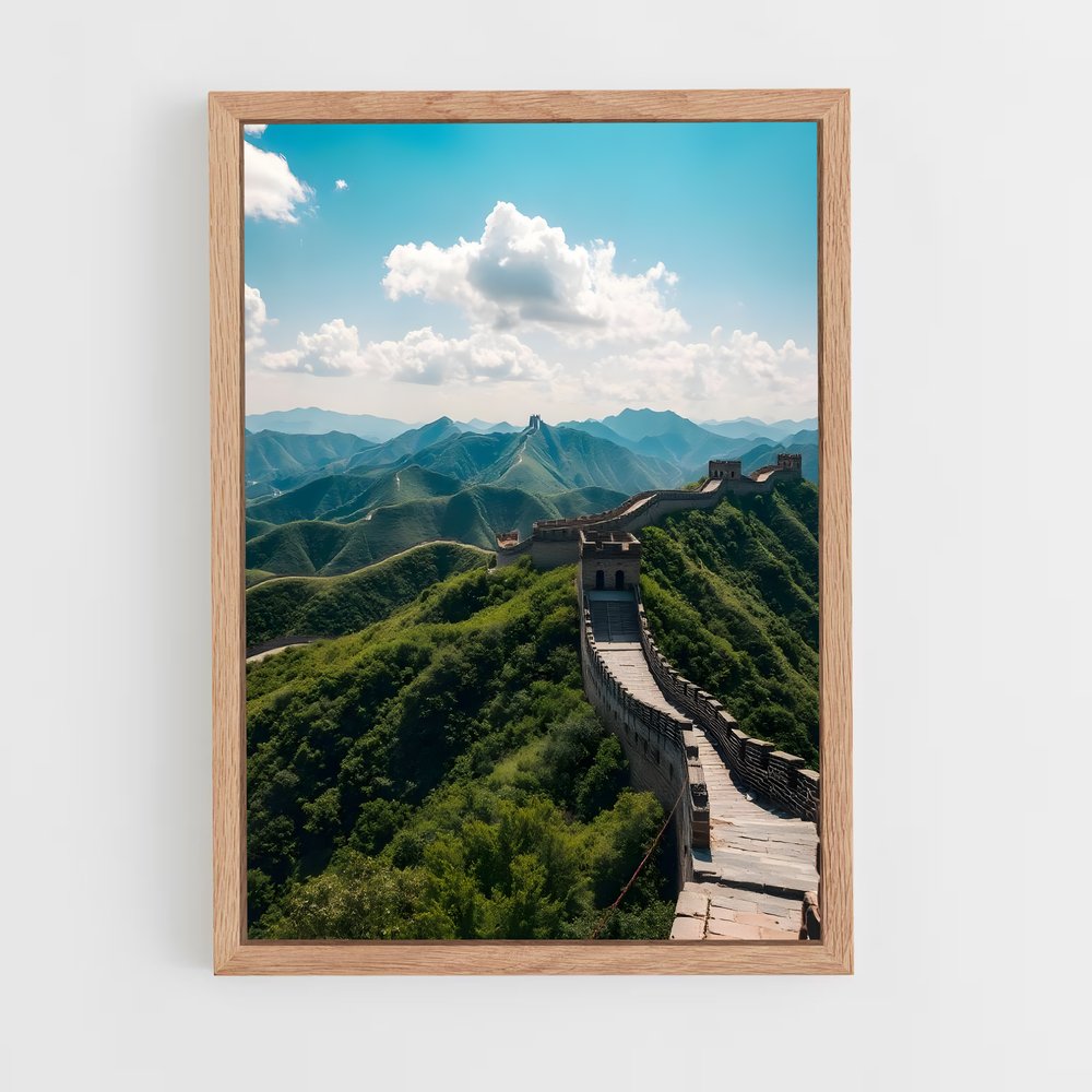 great-wall-of-china-15 cadre Bois clair