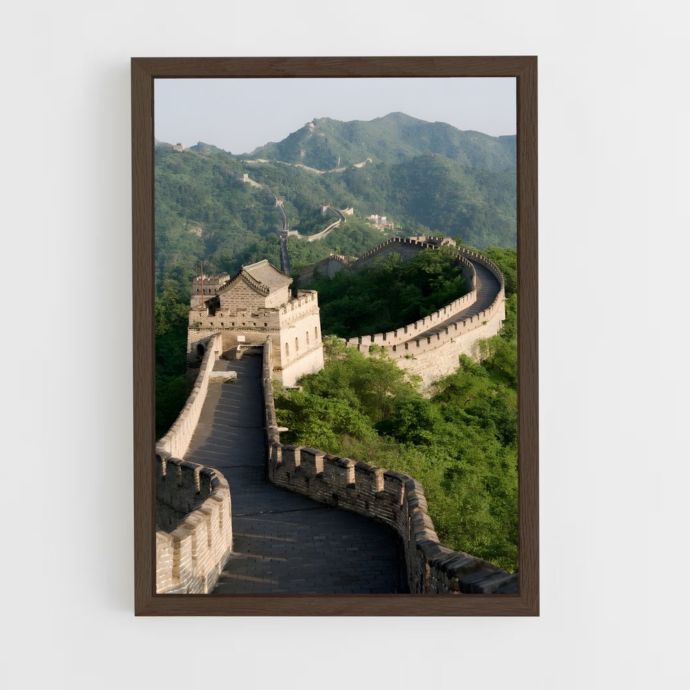 great-wall-of-china-8 cadre Bois foncé