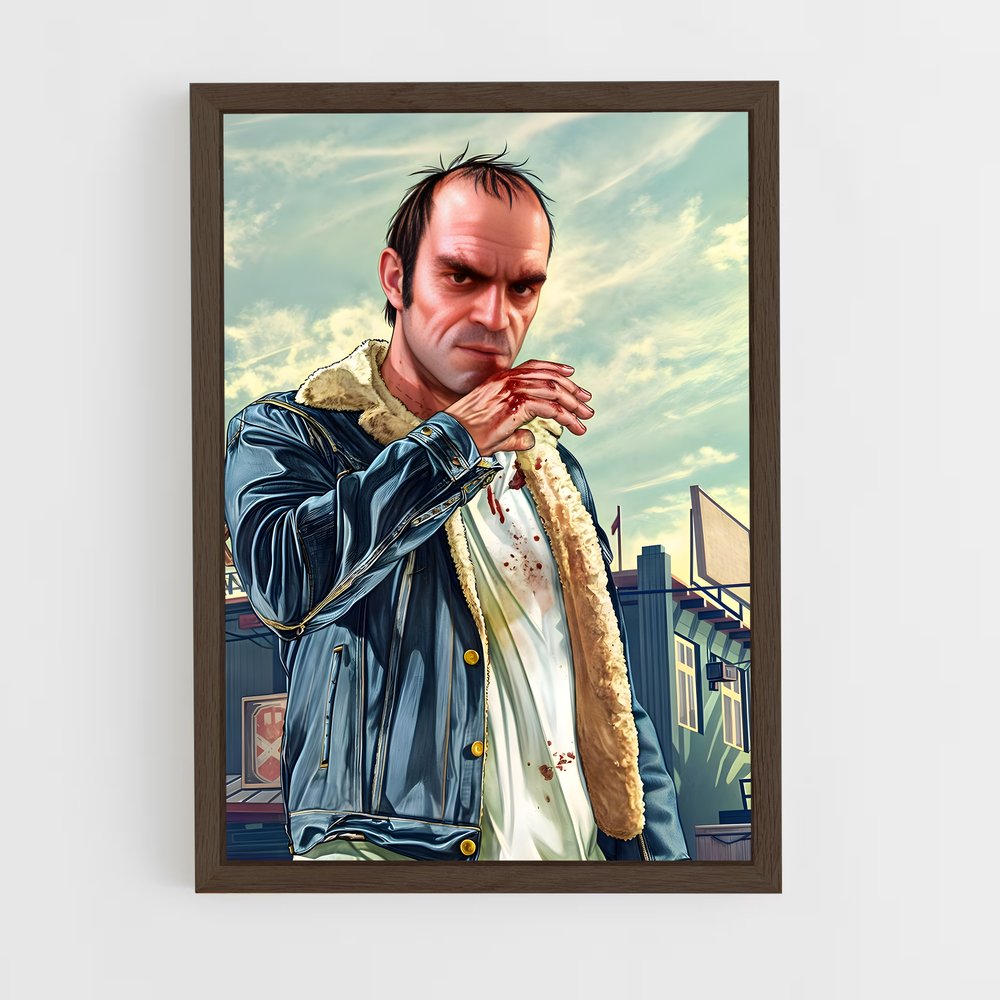 gta-v-13 cadre Bois foncé