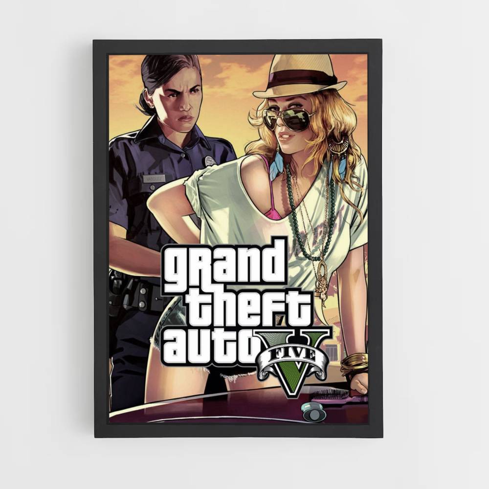 Poster GTA V Frau