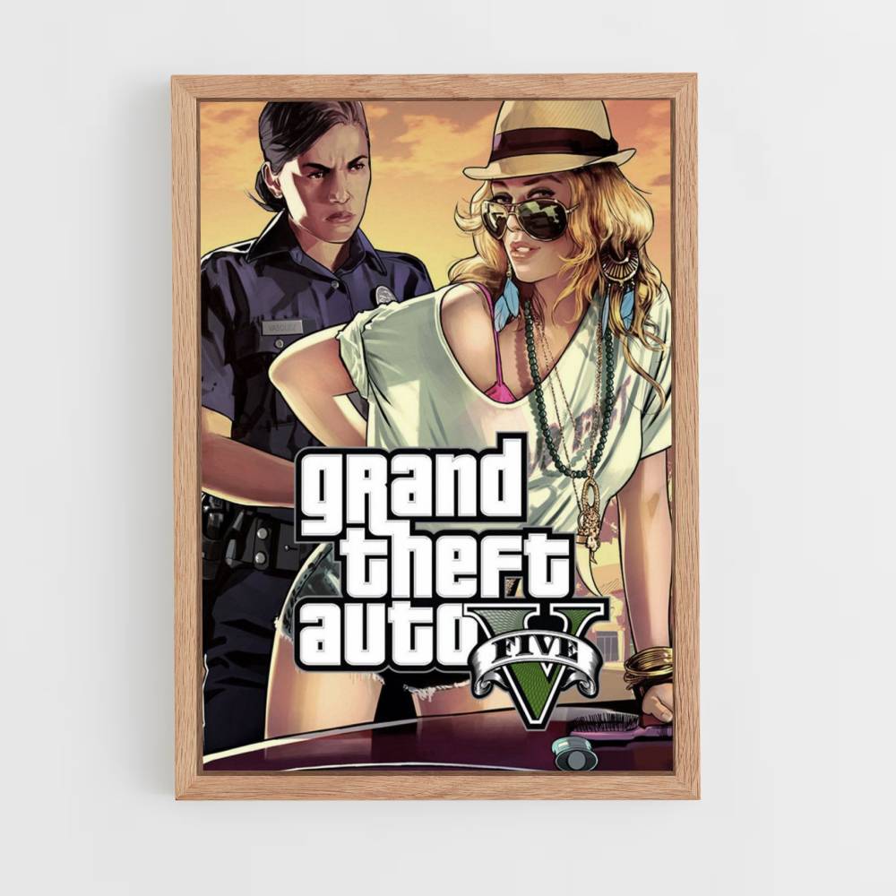 Poster GTA V Frau