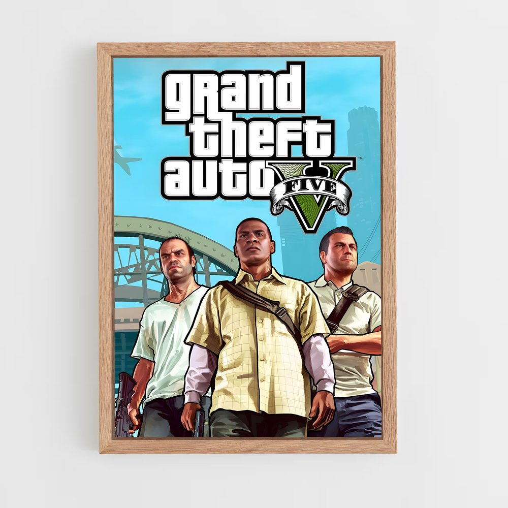 gta-v-6 cadre Bois clair