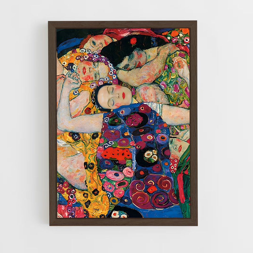 gustav-klimt-1 cadre Bois foncé