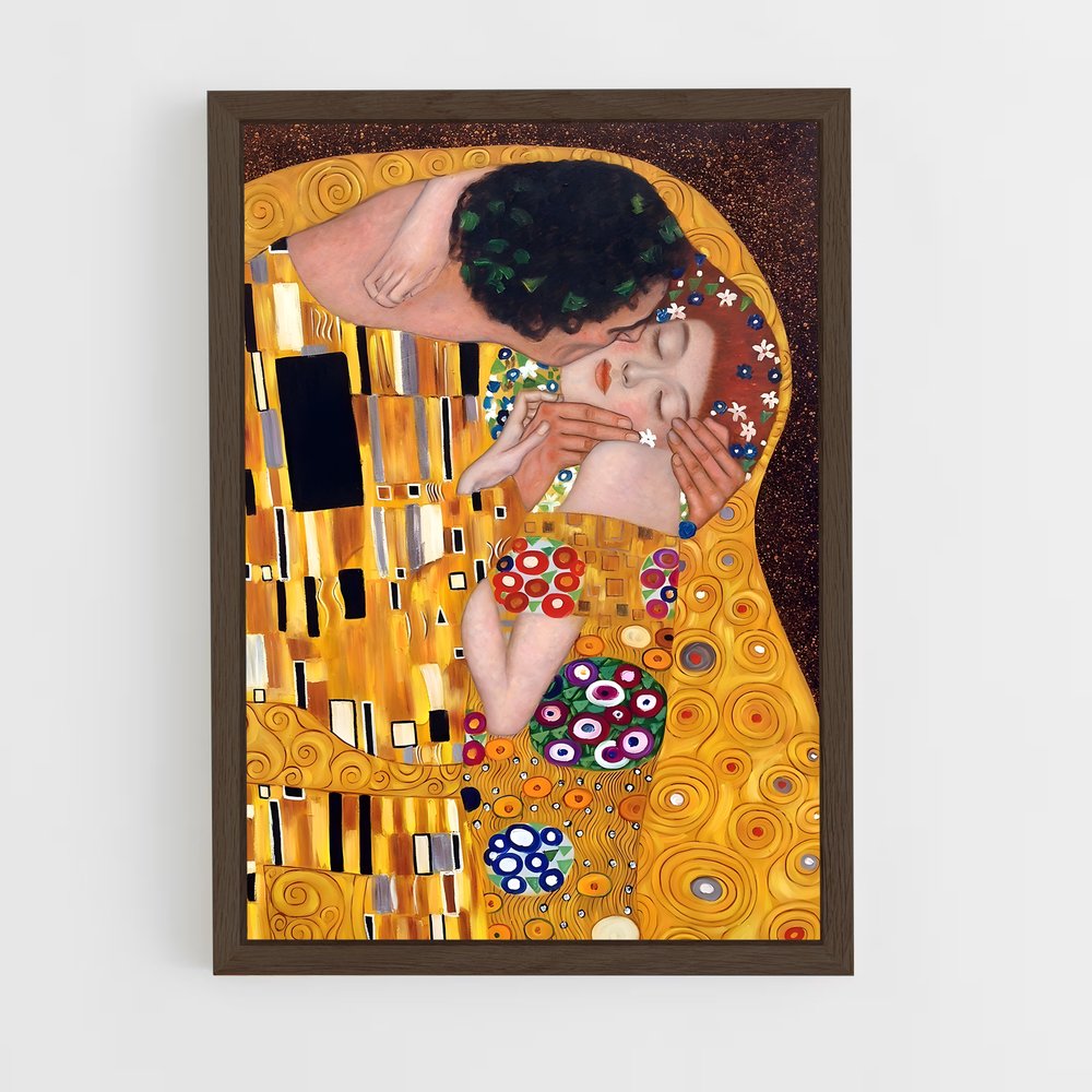 gustav-klimt-2 cadre Bois foncé