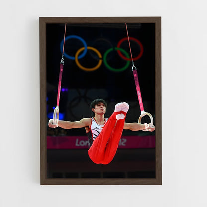 gymnastic-9 cadre Bois foncé