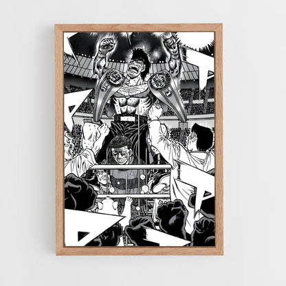 hajime-no-ippo-12 cadre Bois clair