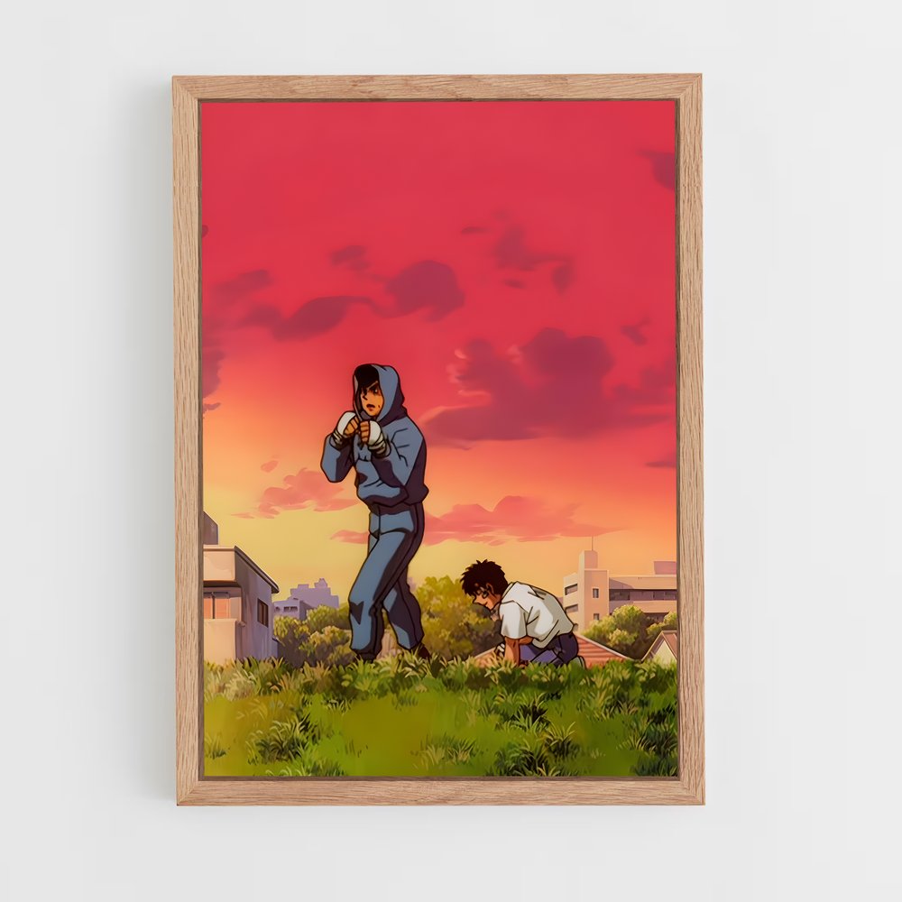 hajime-no-ippo-14 cadre Bois clair
