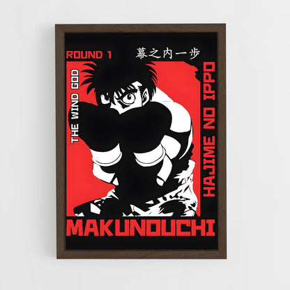 hajime-no-ippo-9 cadre Bois foncé