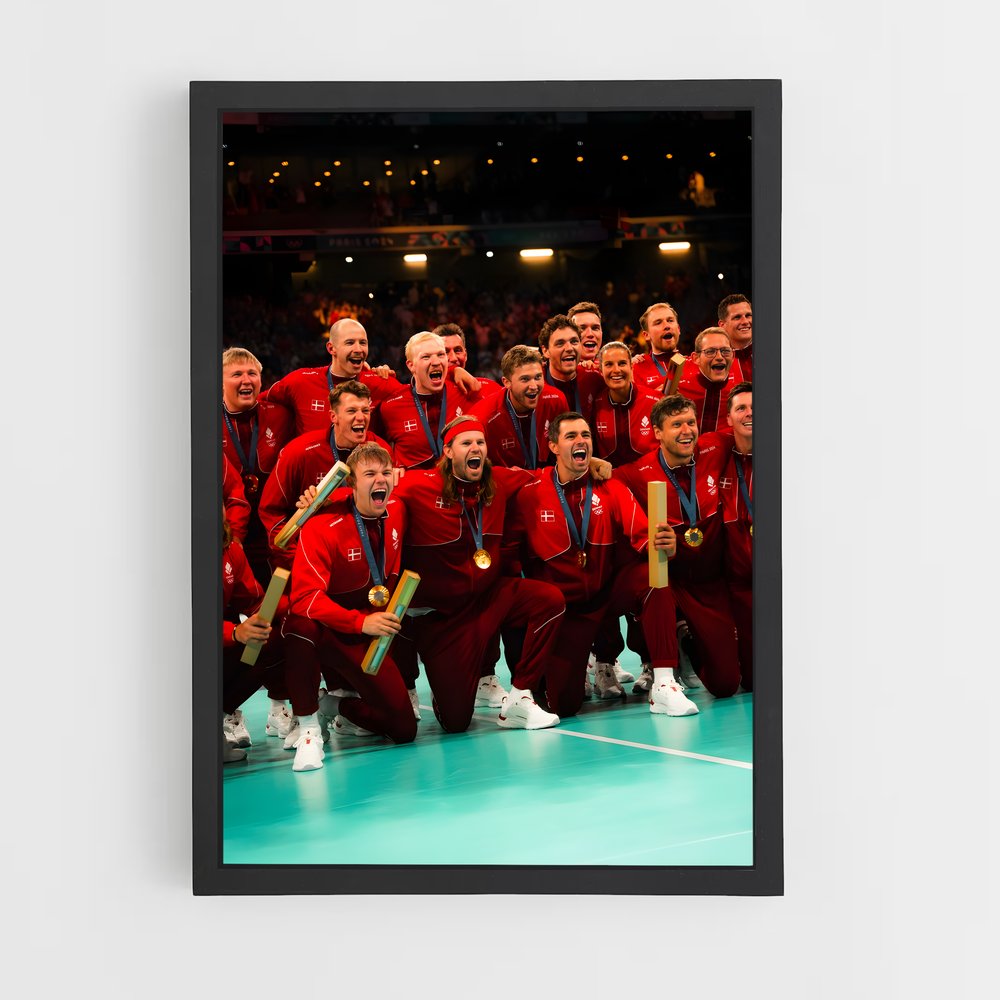 handball-11 cadre Noir