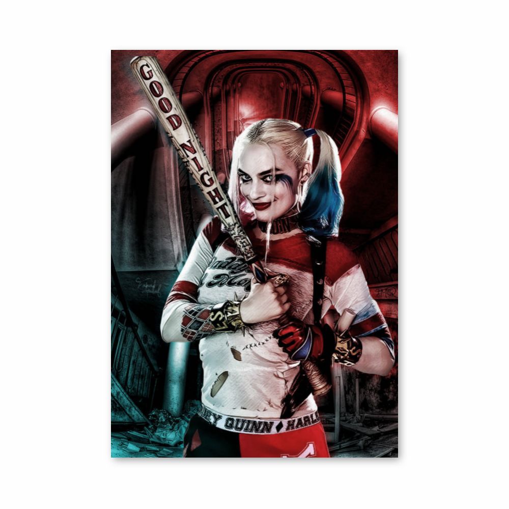 Poster Harley Queen Gute Nacht