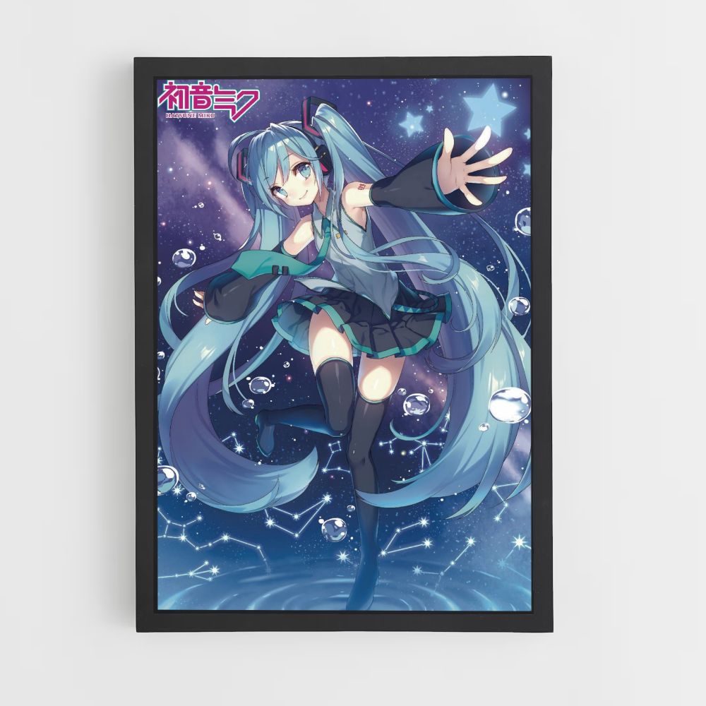 Poster Hatsune Miku Blau