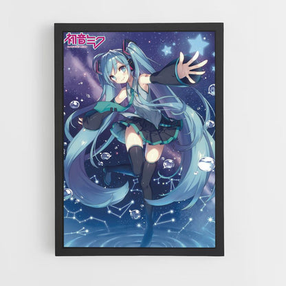 Poster Hatsune Miku Blau