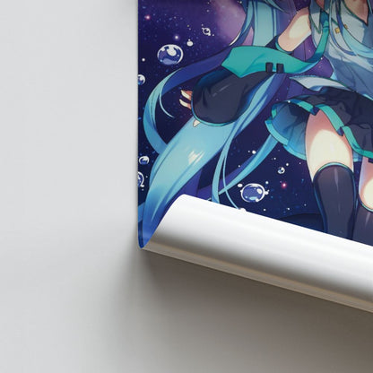 Poster Hatsune Miku Blau