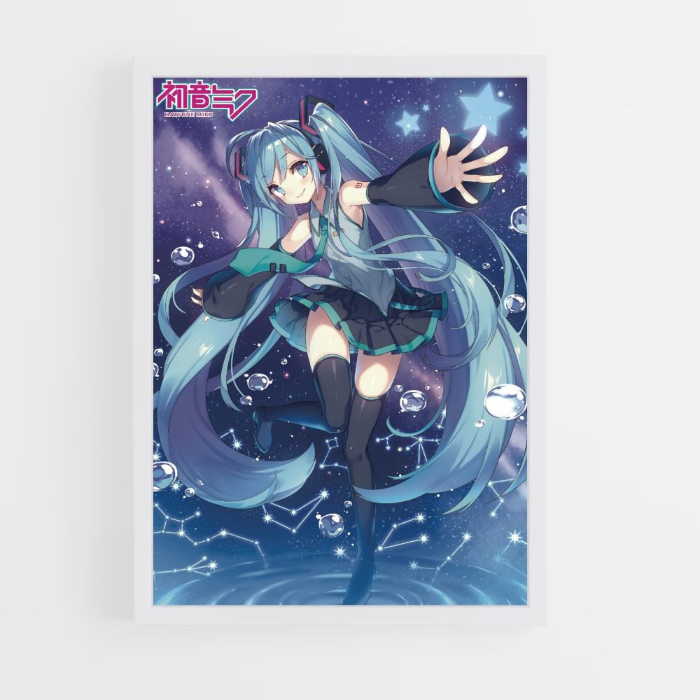 Poster Hatsune Miku Blau