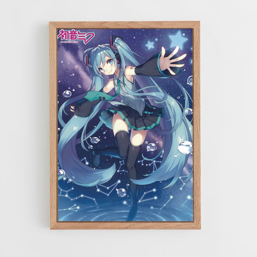 Poster Hatsune Miku Blau