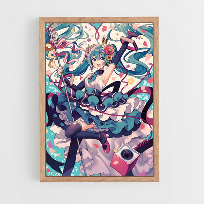 hatsune-miku-6 cadre Bois clair