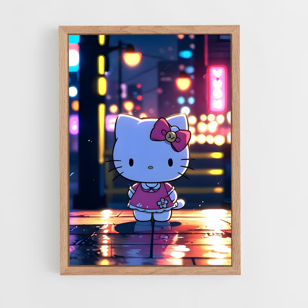 hello-kitty-13 cadre Bois clair