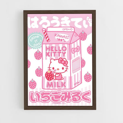hello-kitty-4 cadre Bois foncé