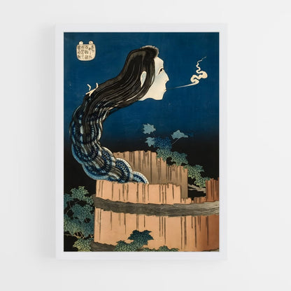 hokusai-5 cadre Blanc