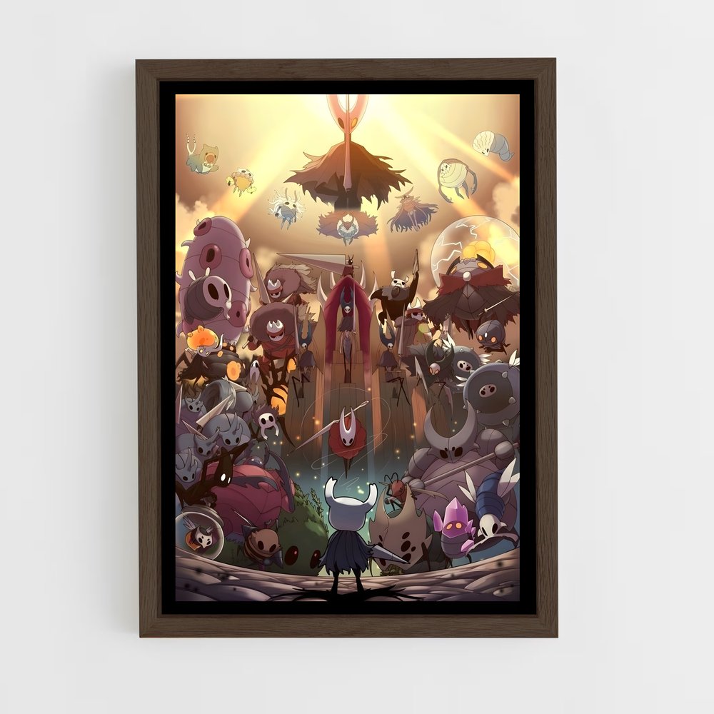 hollow-knight-1 cadre Bois foncé