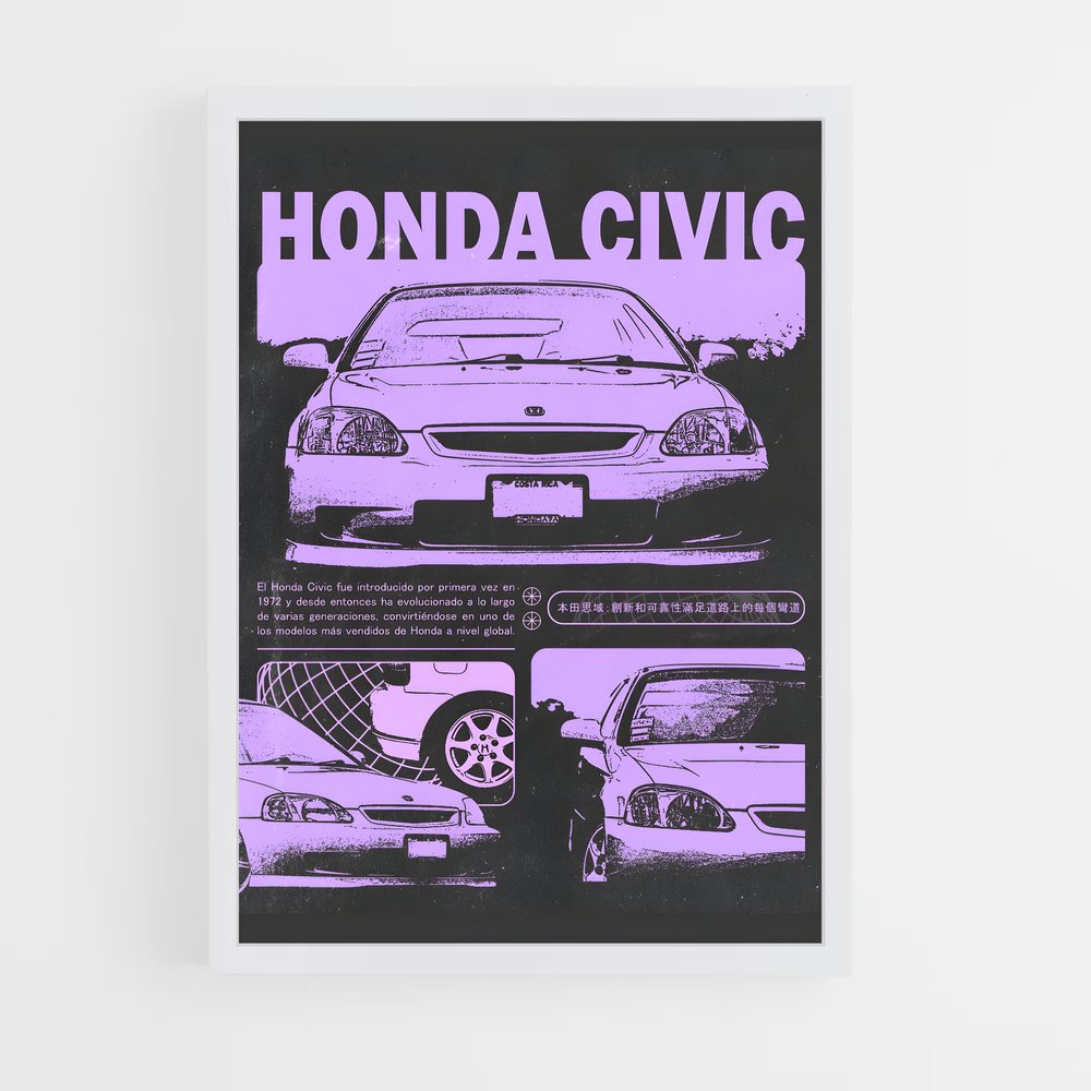 honda-11 cadre Blanc