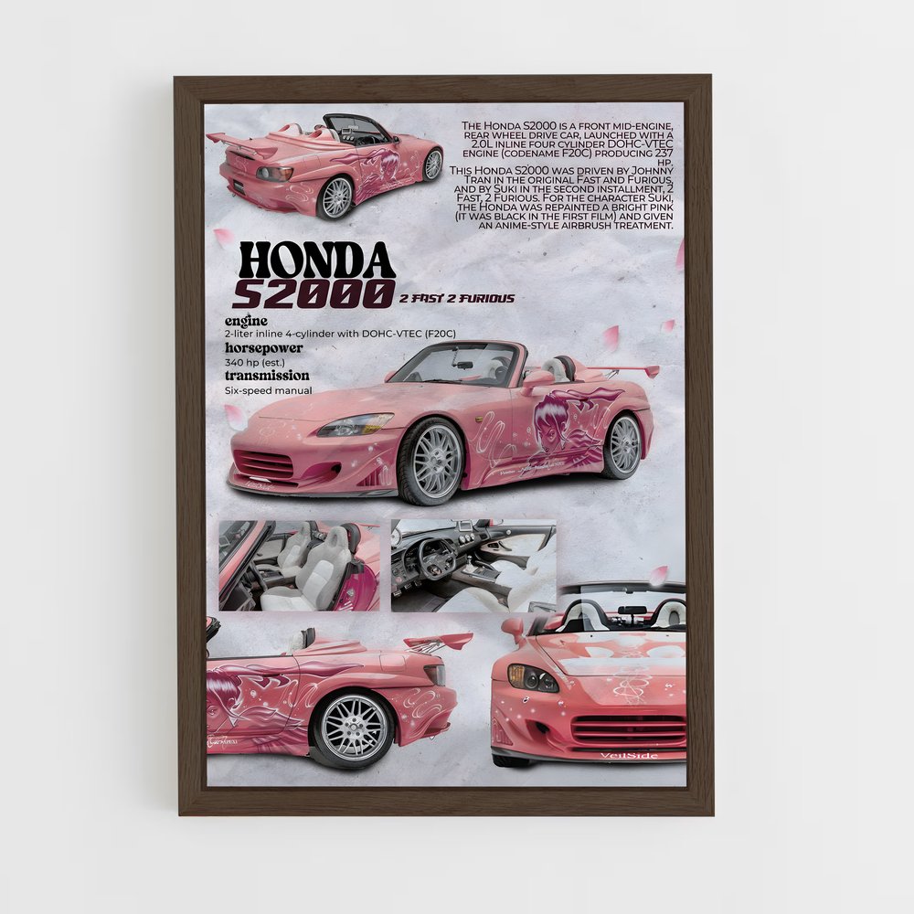 honda-17 cadre Bois foncé