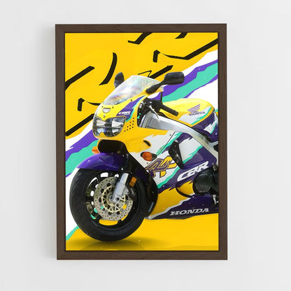 honda-moto-9 cadre Bois foncé