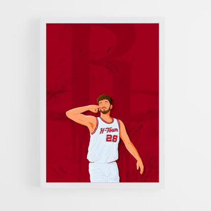 houston-rockets-12 cadre Blanc
