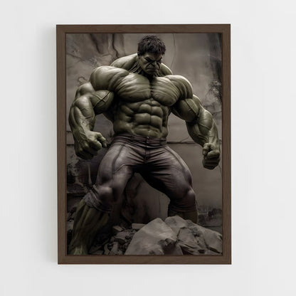 hulk-2 cadre Bois foncé