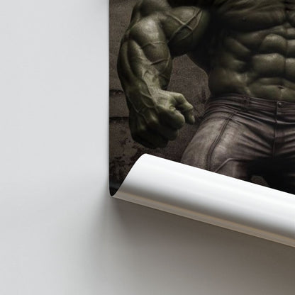 Realistisches Hulk-Poster